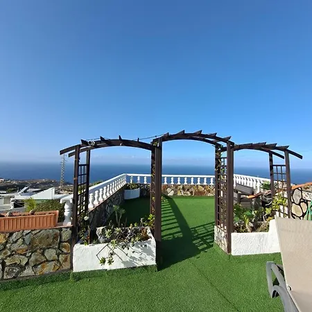 Tenerife 100m2 Casa De Don Quijote With A Terrace Of 100m2 With A View Of The Ocean And Teide Volcano And A Garden Of 600m2 Icod De Los Vinos