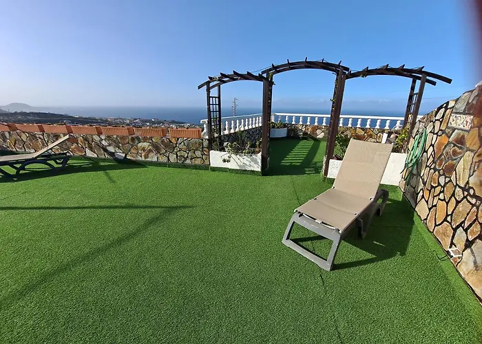 Tenerife 100m2 Casa De Don Quijote With A Terrace Of 100m2 With A View Of The Ocean And Teide Volcano And A Garden Of 600m2 Icod De Los Vinos